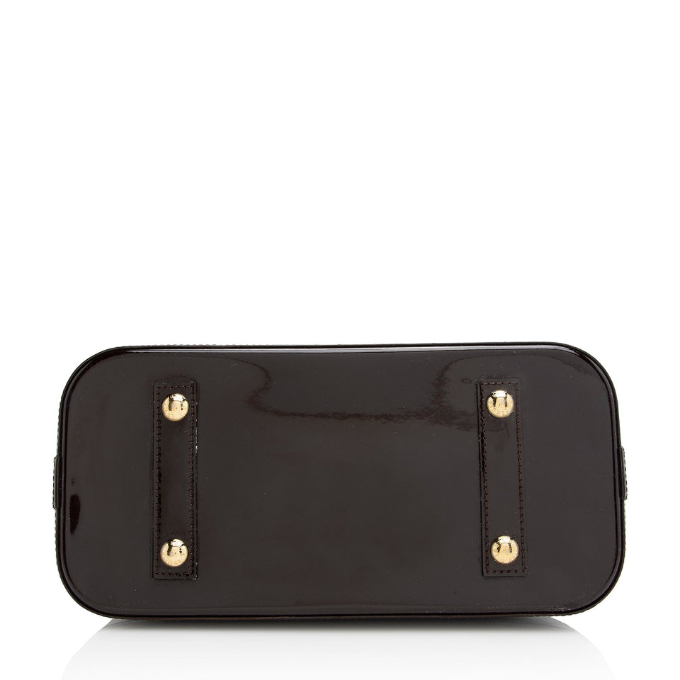 Louis Vuitton Monogram Vernis Alma PM Satchel (SHF-22167)