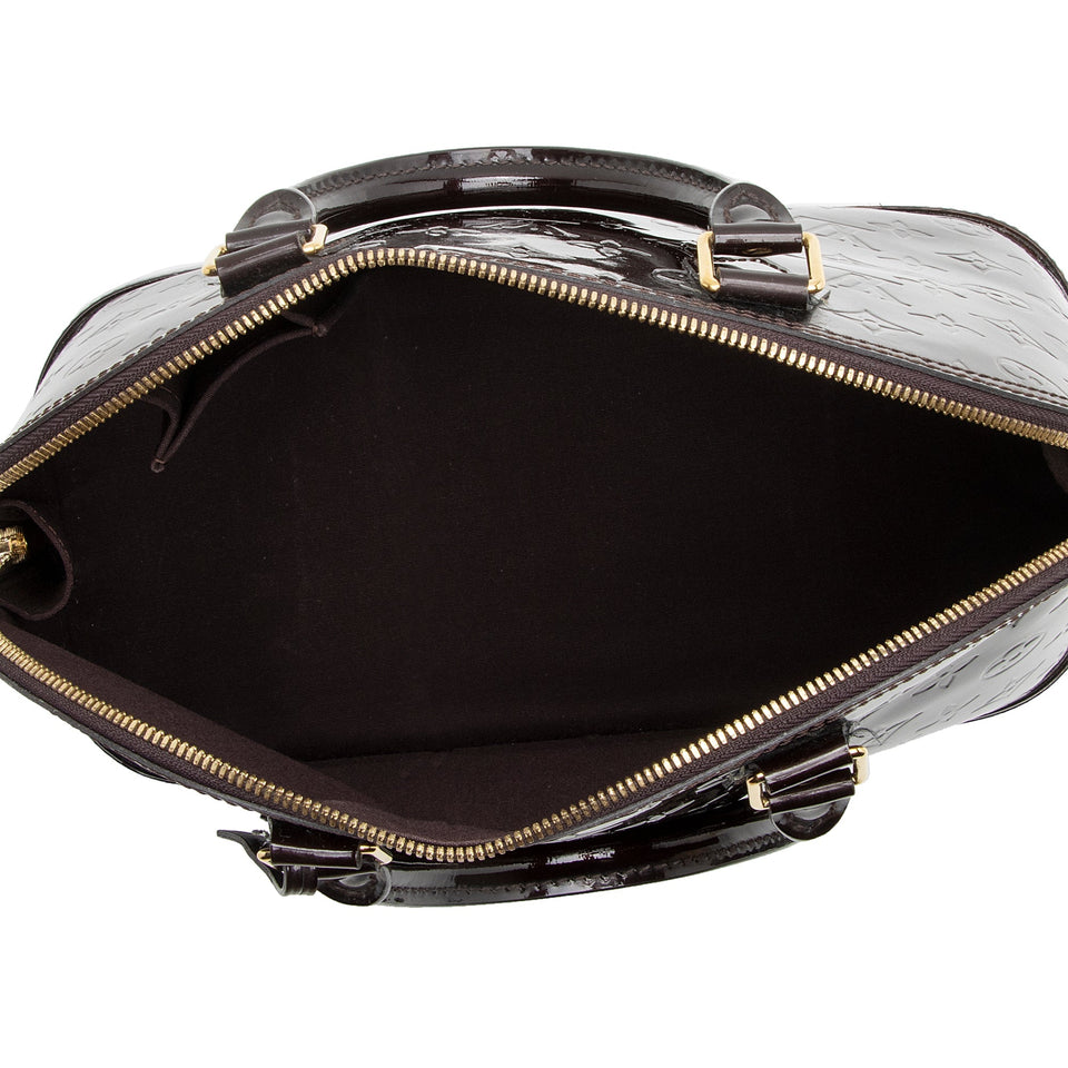 Louis Vuitton Monogram Vernis Alma PM Satchel (SHF-22167)