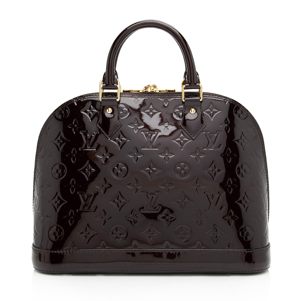 Louis Vuitton Monogram Vernis Alma PM Satchel (SHF-fmHWuP)