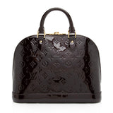 Louis Vuitton Monogram Vernis Alma PM Satchel (SHF-fmHWuP)