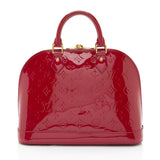 Louis Vuitton Monogram Vernis Alma PM Satchel (SHF-aJkS4O)