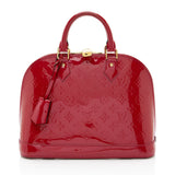 Louis Vuitton Monogram Vernis Alma PM Satchel (SHF-aJkS4O)