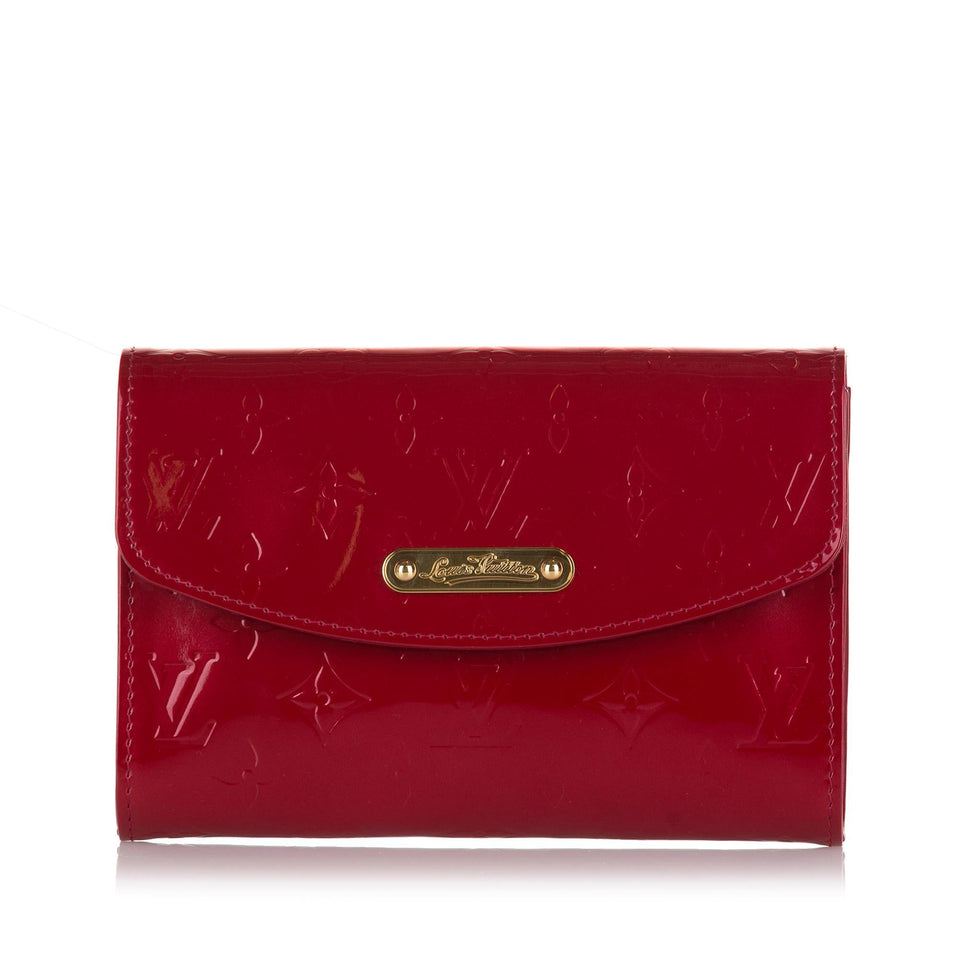 Louis Vuitton Monogram Vernis Bel Air Pochette (SHG-36533)