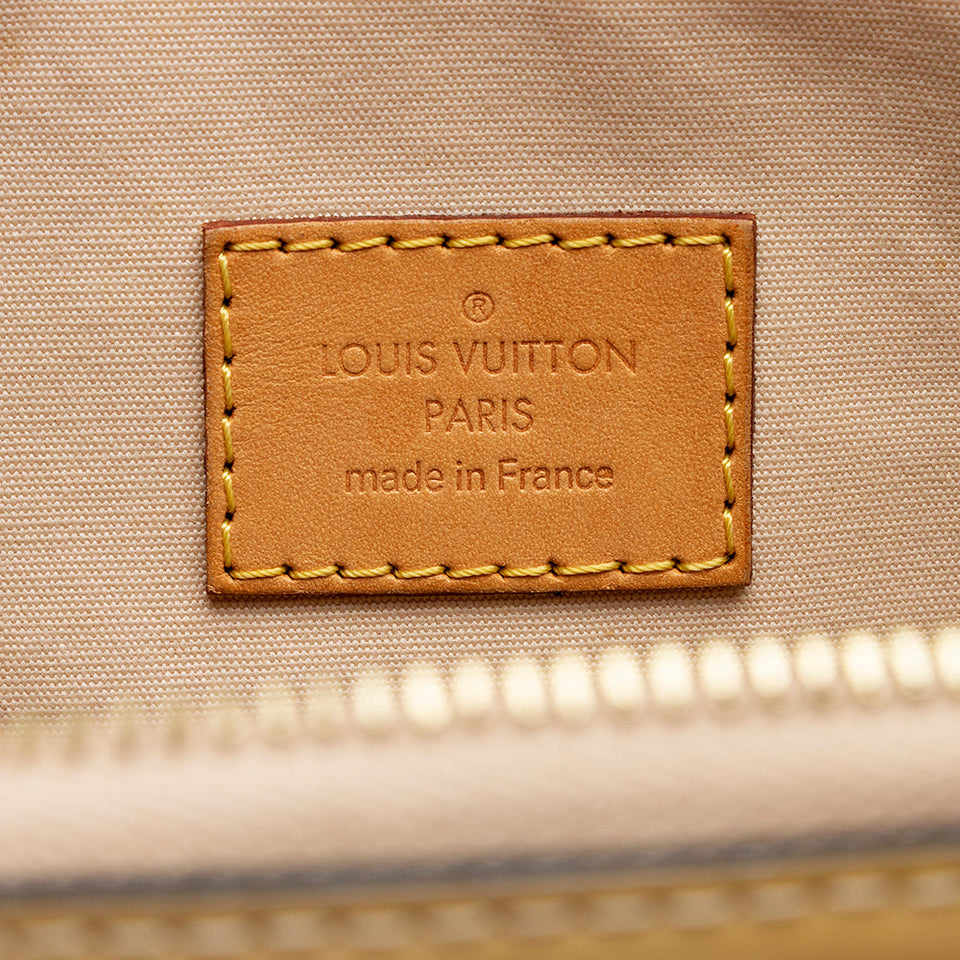 Louis Vuitton Monogram Vernis Lockit PM Satchel (SHF-21754)