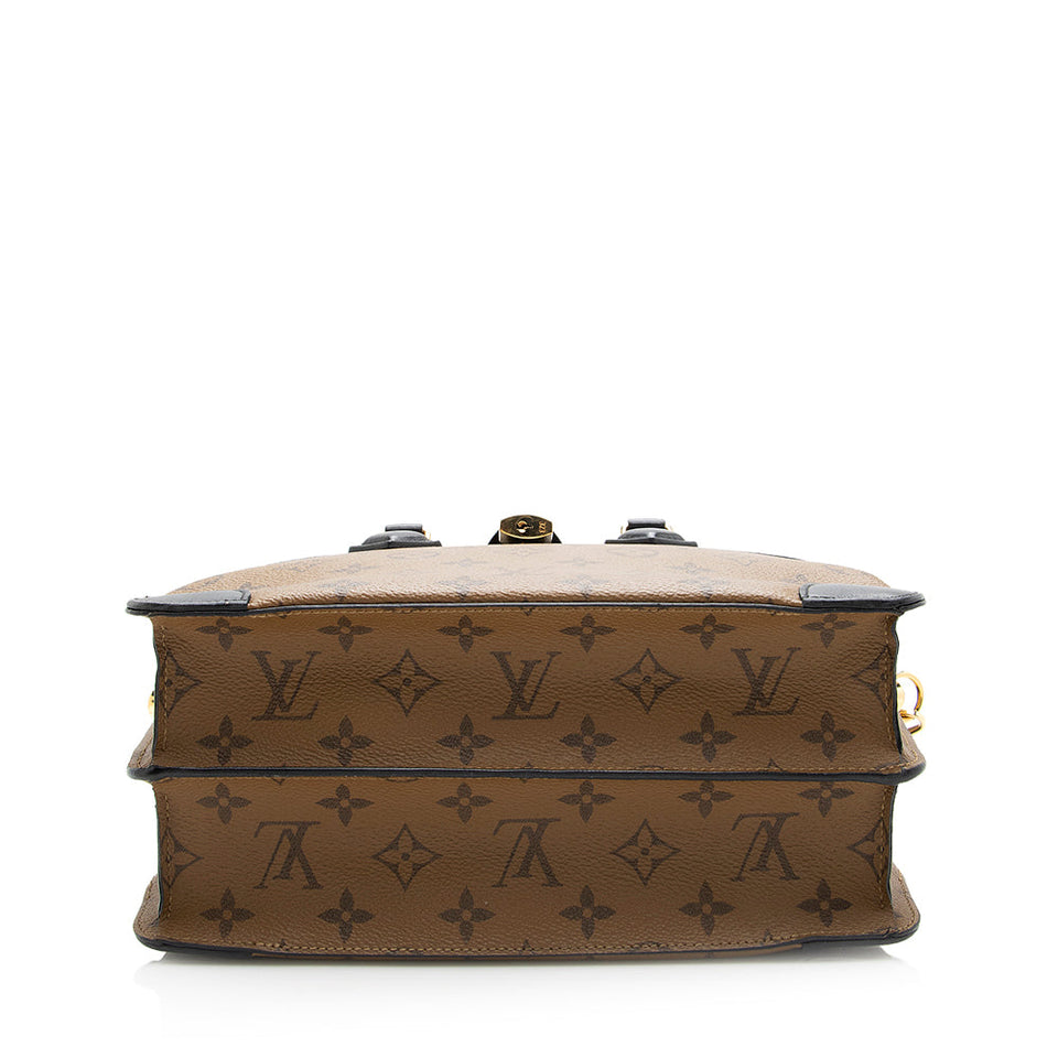 Louis Vuitton Reverse Monogram City Malle MM Satchel (SHF-20663)