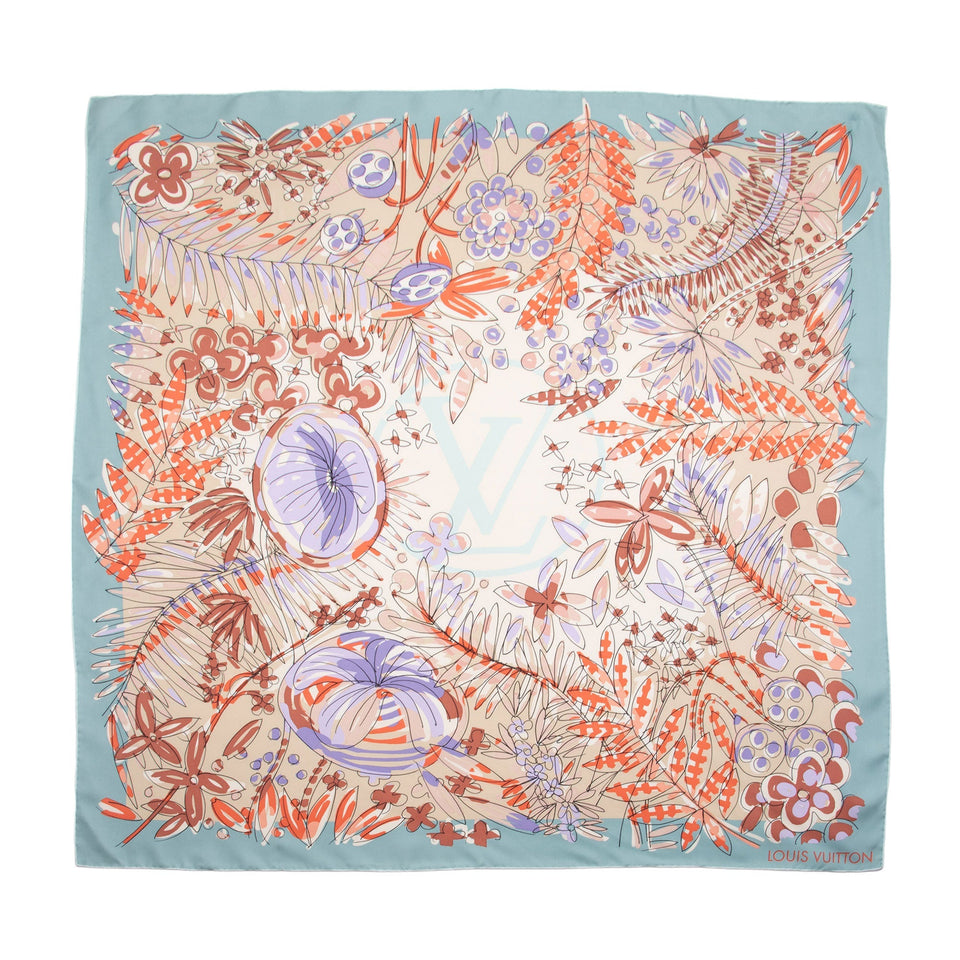 Louis Vuitton Silk Jungle 16 90cm Scarf (SHF-NgFTzo)
