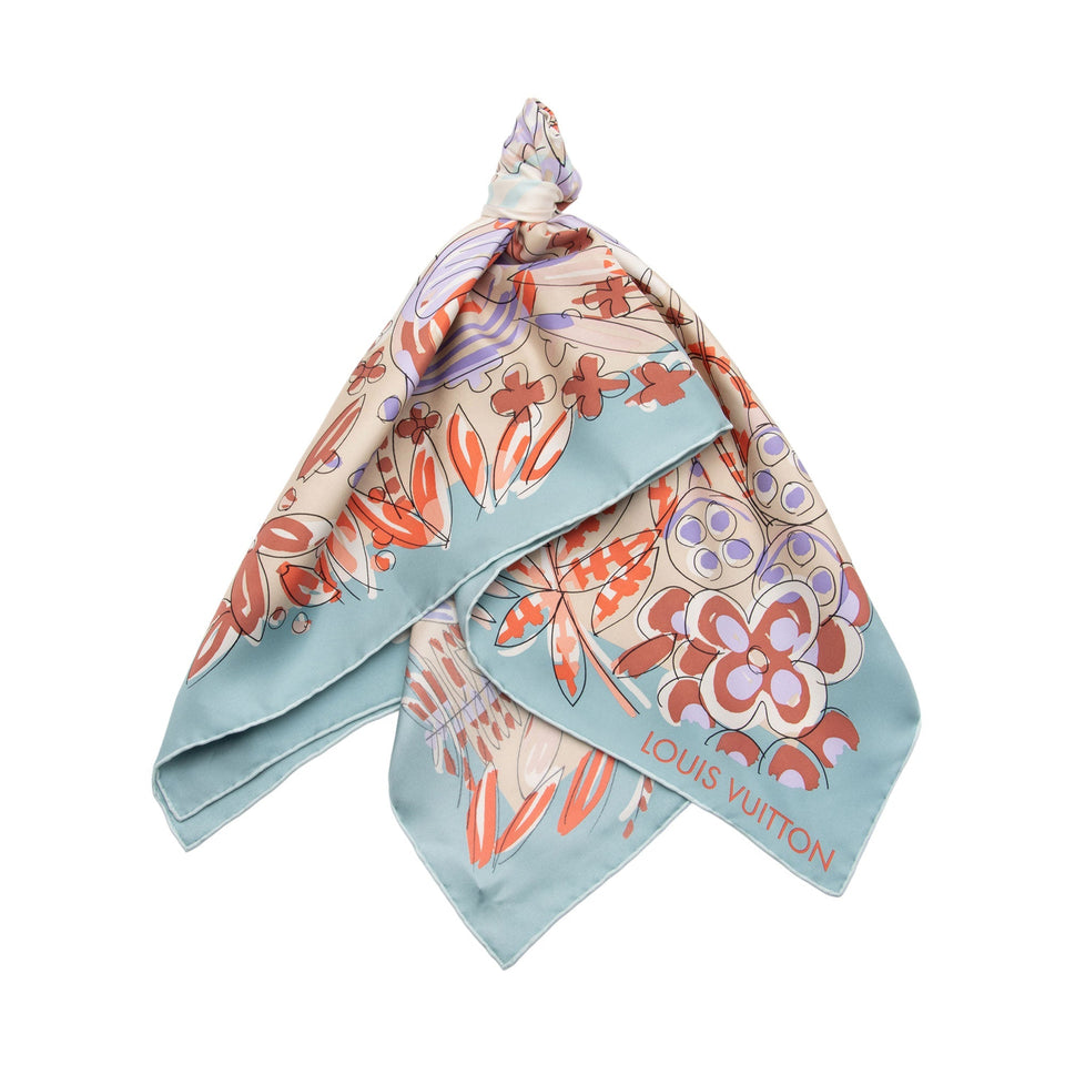 Louis Vuitton Silk Jungle 16 90cm Scarf (SHF-NgFTzo)