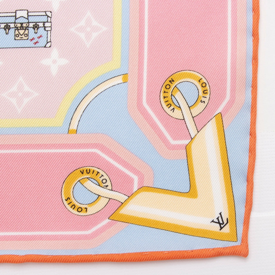 Louis Vuitton Silk Minimalle 45cm Scarf (SHF-tPCUPj)