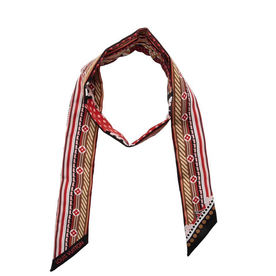 Louis Vuitton Silk Pop Monogram BB Bandeau Scarf (SHF-9gBfx7)