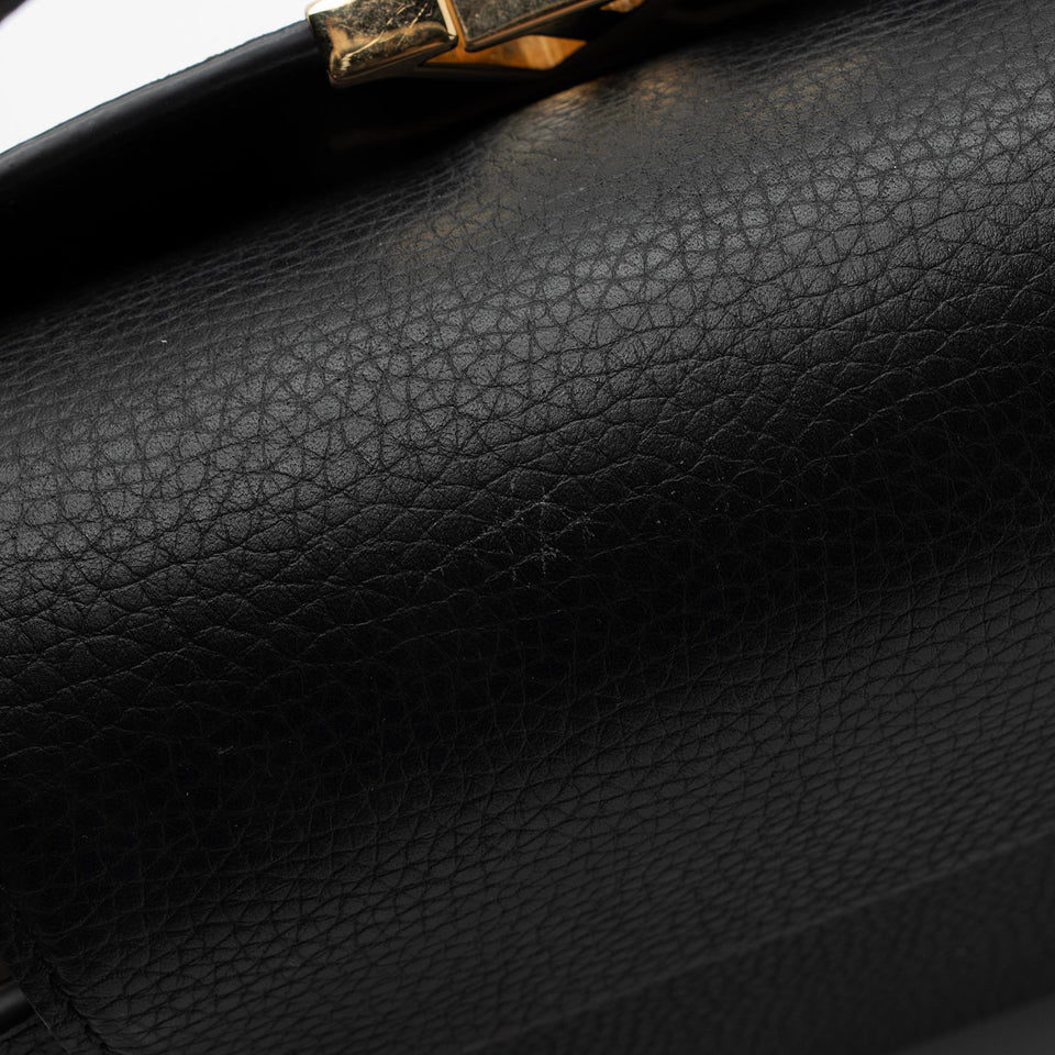 Louis Vuitton Taurillon Leather Sweet Brogues Capucines PM Bag (SHF-muGn5Y)
