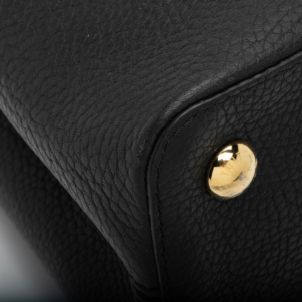 Louis Vuitton Taurillon Leather Sweet Brogues Capucines PM Bag (SHF-muGn5Y)
