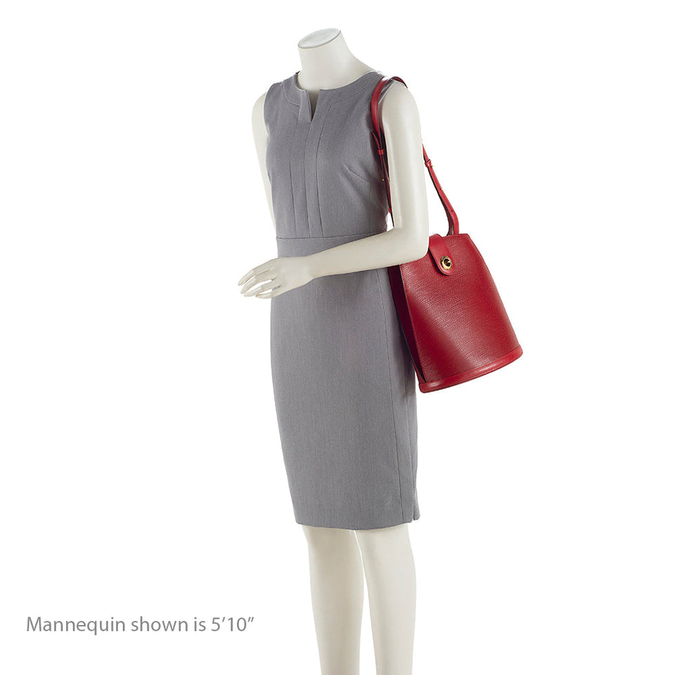 Louis Vuitton Vintage Epi Leather Cluny Shoulder Bag (SHF-19545)