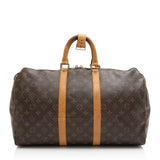 Louis Vuitton Vintage Monogram Canvas Keepall 45 Duffle Bag (SHF-23452)