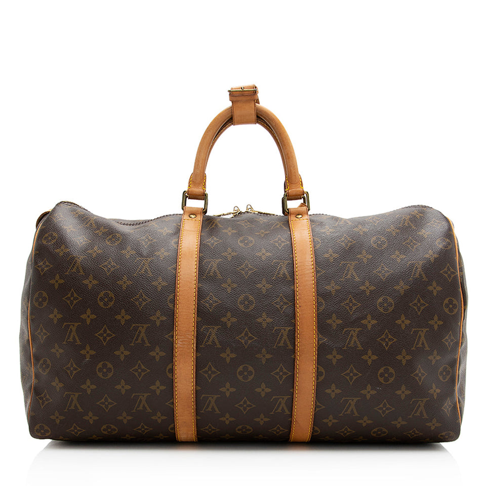 Louis Vuitton Vintage Monogram Canvas Keepall 50 Duffel Bag (SHF-20201)