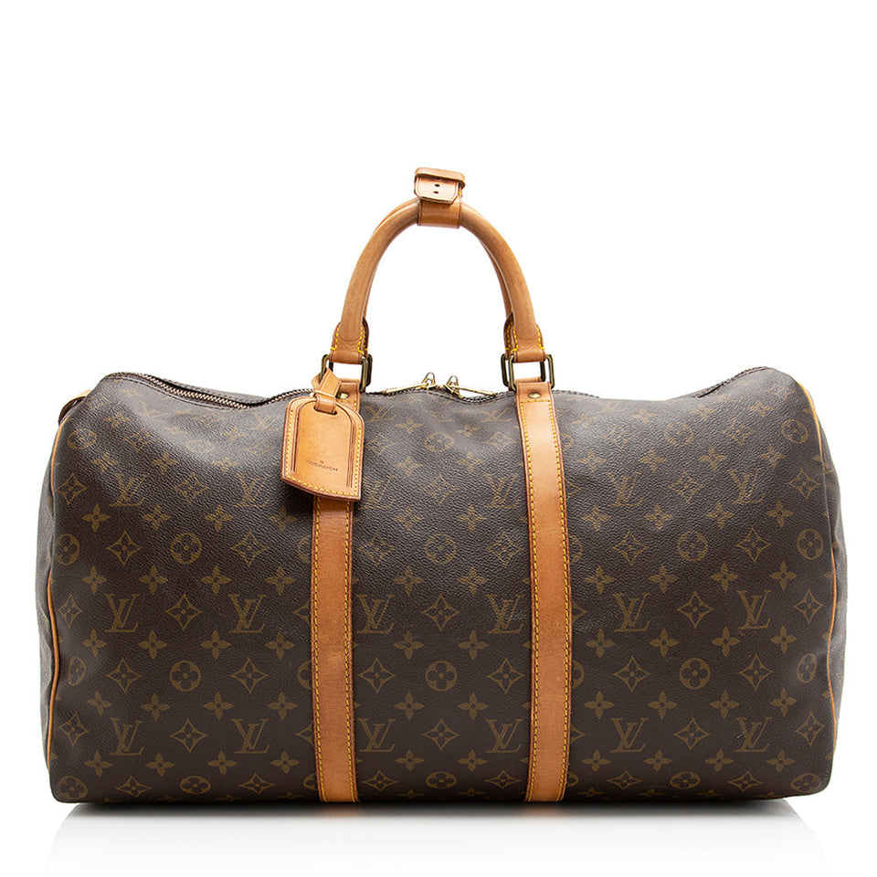 Louis Vuitton Vintage Monogram Canvas Keepall 50 Duffel Bag (SHF-20201)