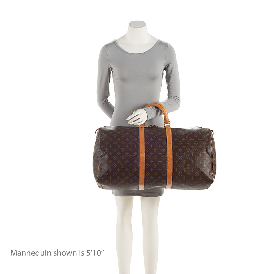 Louis Vuitton Vintage Monogram Canvas Keepall 55 Duffle Bag (SHF-4qC8Sn)