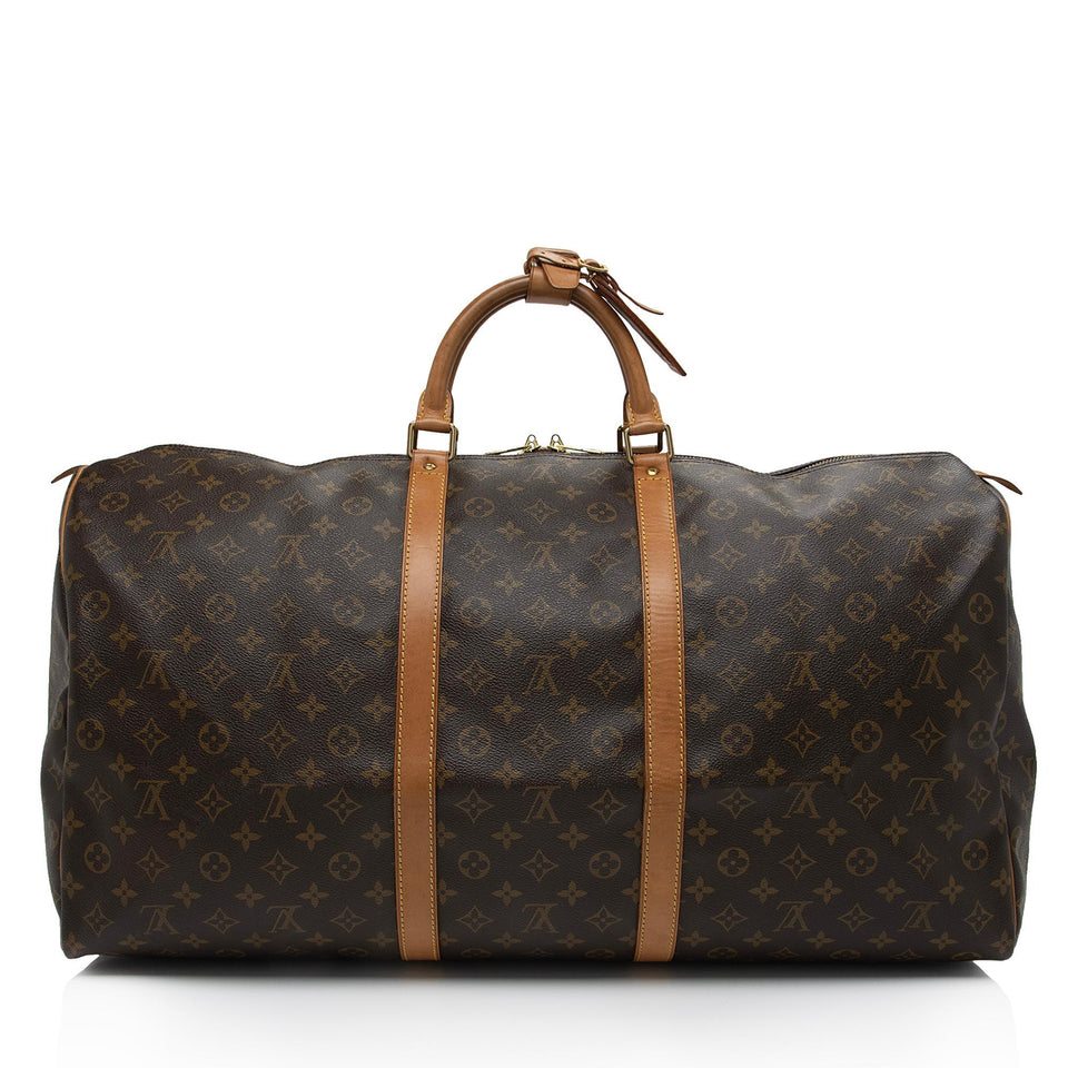 Louis Vuitton Vintage Monogram Canvas Keepall 60 Duffle Bag (SHF-A1tiFm)