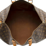 Louis Vuitton Vintage Monogram Canvas Keepall Bandouliere 50 Duffle Bag (SHF-20373)