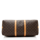 Louis Vuitton Vintage Monogram Canvas Keepall Bandouliere 50 Duffel Bag (SHF-21454)