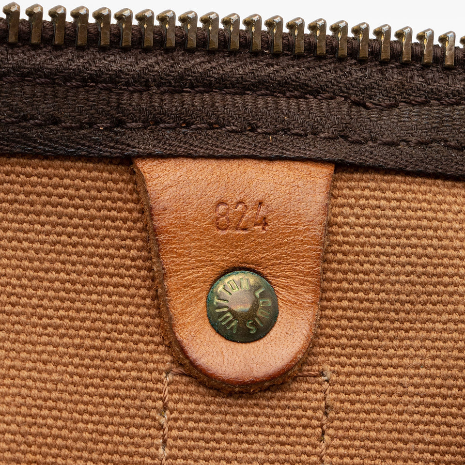 Louis Vuitton Vintage Monogram Canvas Keepall Bandouliere 50 Duffle Bag (SHF-3GGL8o)