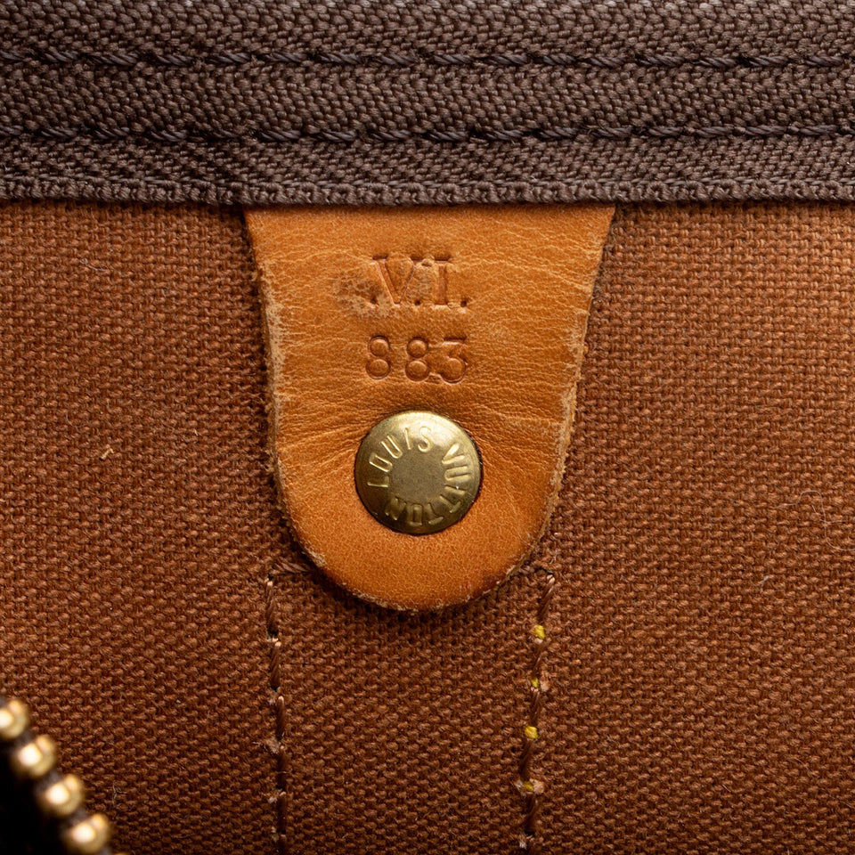 Louis Vuitton Vintage Monogram Canvas Keepall Bandouliere 50 Duffle Bag (SHF-MsNrAx)
