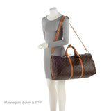 Louis Vuitton Vintage Monogram Canvas Keepall Bandouliere 50 Duffle Bag (SHF-MsNrAx)