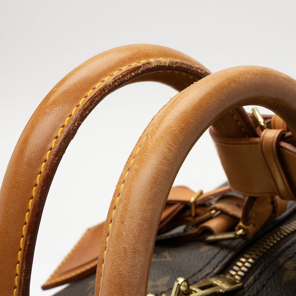 Louis Vuitton Vintage Monogram Canvas Keepall Bandouliere 60 Duffle Bag (SHF-Nob4B7)