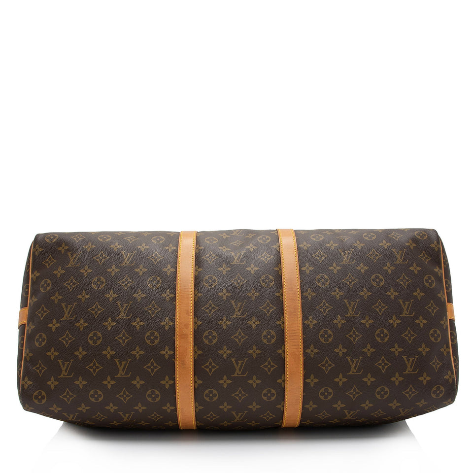 Louis Vuitton Vintage Monogram Canvas Keepall Bandouliere 60 Duffle Bag (SHF-sySr8G)