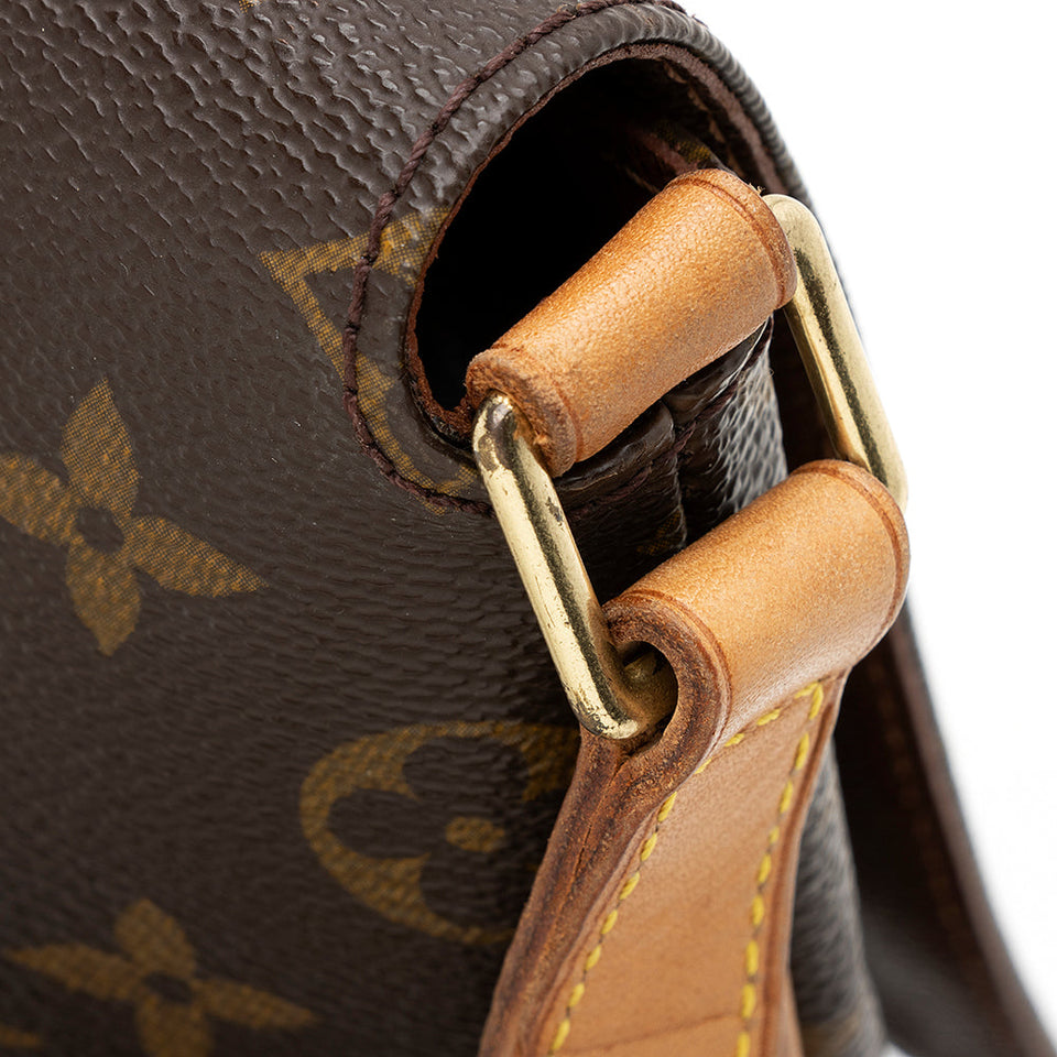 Louis Vuitton Vintage Monogram Canvas Musette Tango Shoulder Bag (SHF-20774)