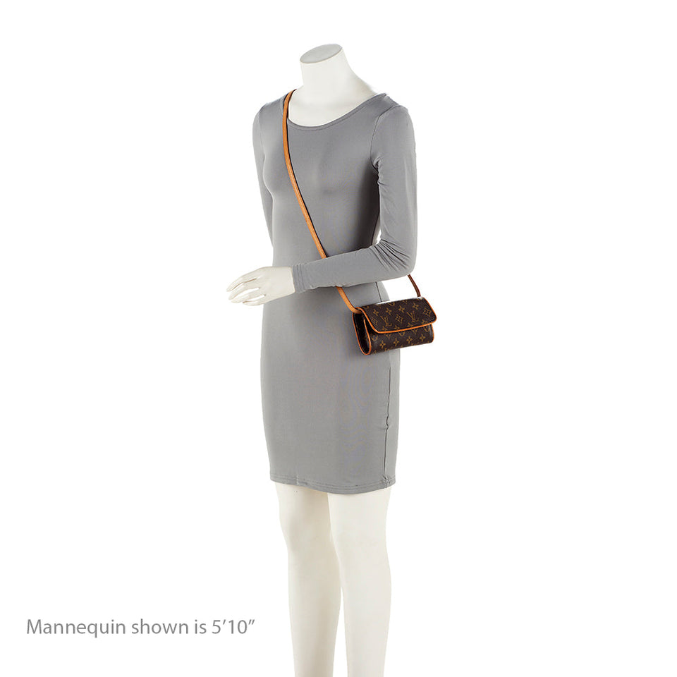Louis Vuitton Vintage Monogram Canvas Pochette Twin GM Shoulder Bag (SHF-ou7kwX)