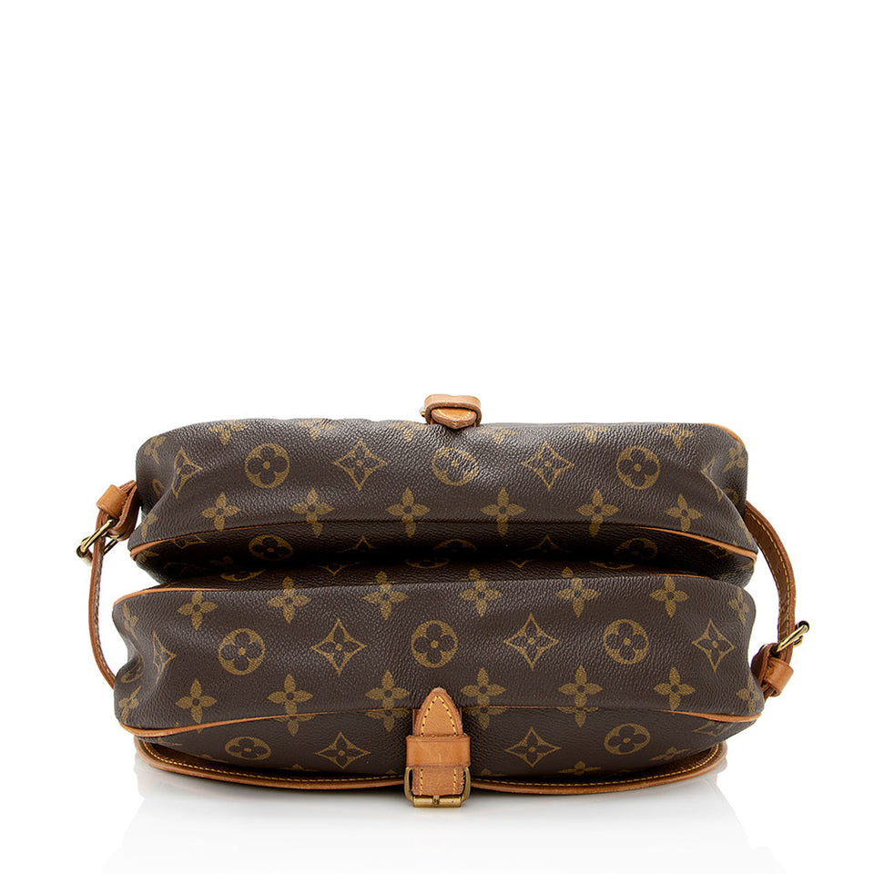 Louis Vuitton Vintage Monogram Canvas Saumur 30 Messenger Bag (SHF-21277)