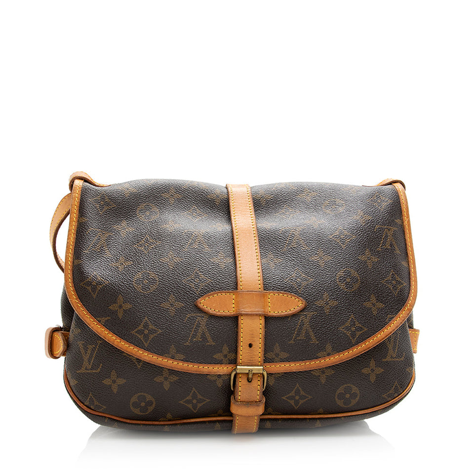 Louis Vuitton Vintage Monogram Canvas Saumur 30 Messenger Bag (SHF-F6ygbP)