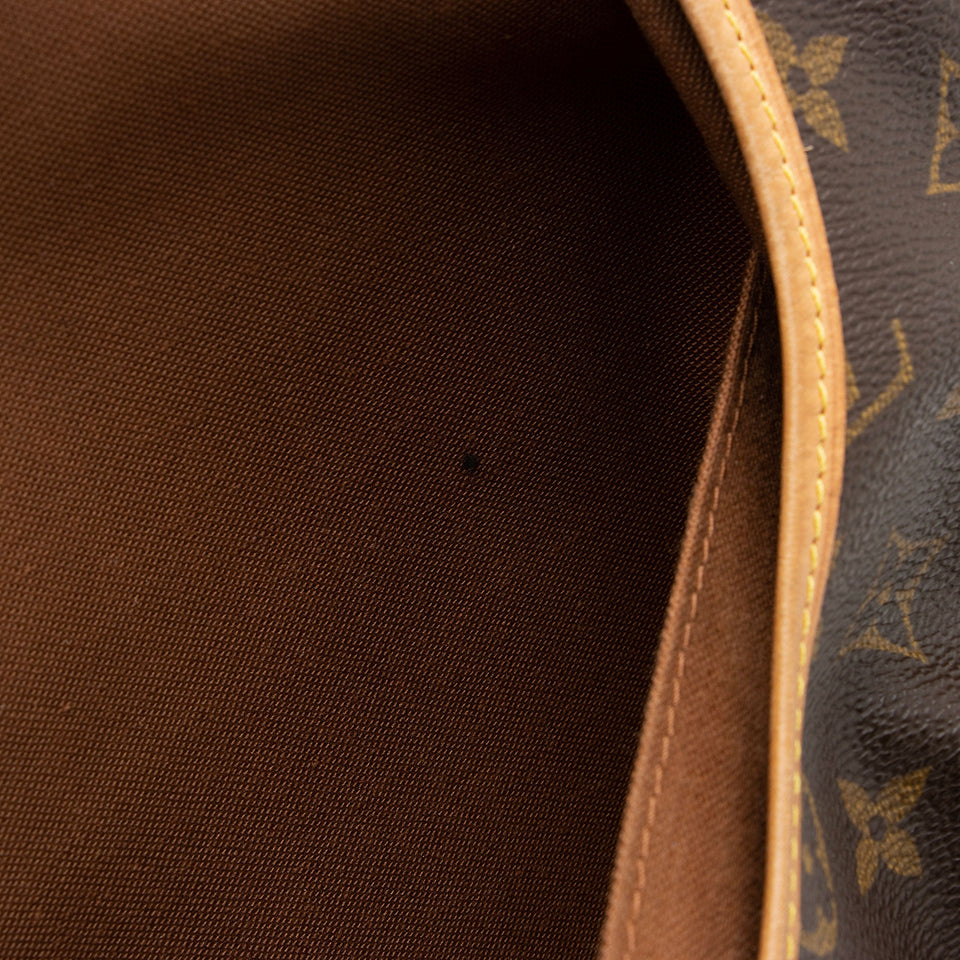 Louis Vuitton Vintage Monogram Canvas Saumur 35 Messenger Bag (SHF-523WYh)