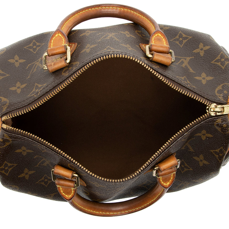 Louis Vuitton Vintage Monogram Canvas Speedy 25 Satchel (SHF-akvPc8)