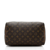 Louis Vuitton Vintage Monogram Canvas Speedy 30 Satchel (SHF-18387)