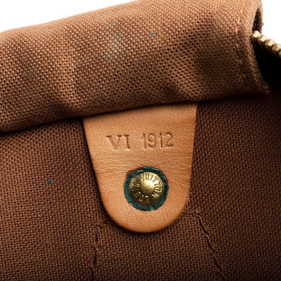 Louis Vuitton Vintage Monogram Canvas Speedy 30 Satchel - FINAL SALE (SHF-20332)