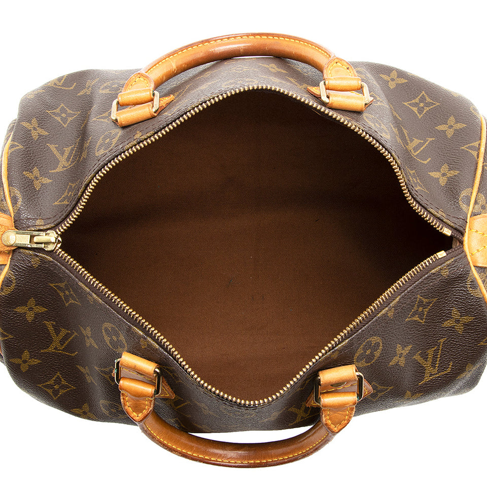 Louis Vuitton Vintage Monogram Canvas Speedy 30 Satchel - FINAL SALE (SHF-20332)