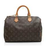 Louis Vuitton Vintage Monogram Canvas Speedy 30 Satchel (SHF-JYOyfJ)