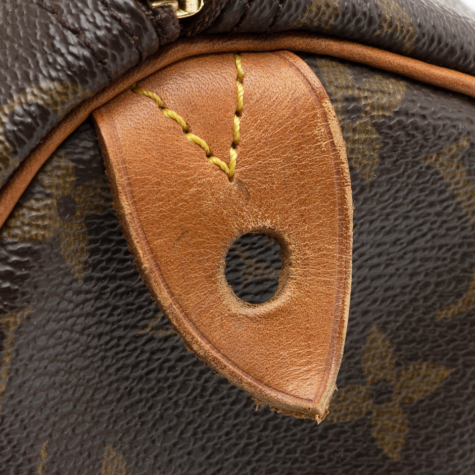 Louis Vuitton Vintage Monogram Canvas Speedy 30 Satchel (SHF-JYOyfJ)