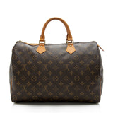 Louis Vuitton Monogram Canvas Speedy 35 Satchel (SHF-16728)