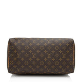Louis Vuitton Vintage Monogram Canvas Speedy 35 Satchel (SHF-H4SBBN)