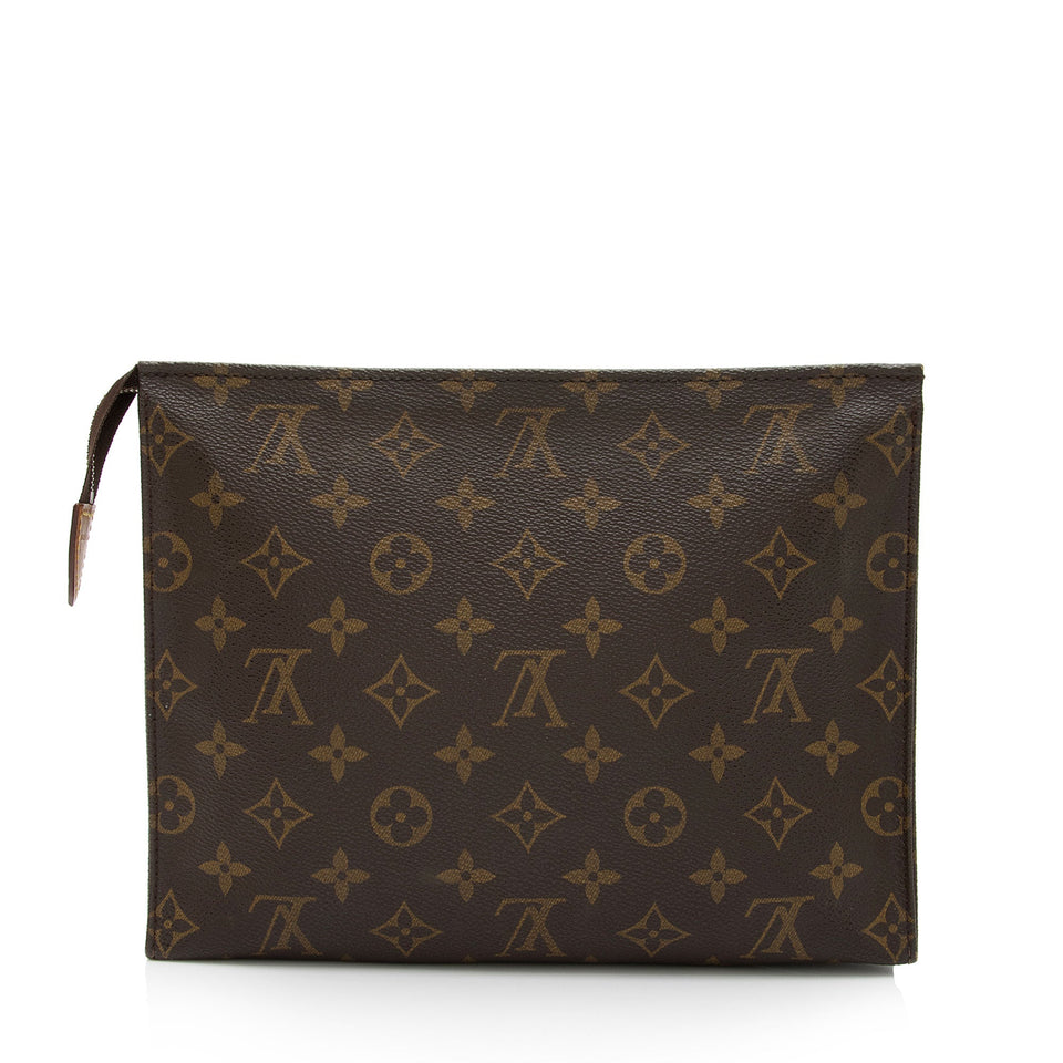 Louis Vuitton Vintage Monogram Canvas Toiletry Pouch 26 (SHF-MCLZys)