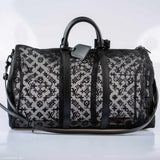 Louis Vuitton x Virgil Abloh Keepall 50 Bandouliere Black Monogram Mesh