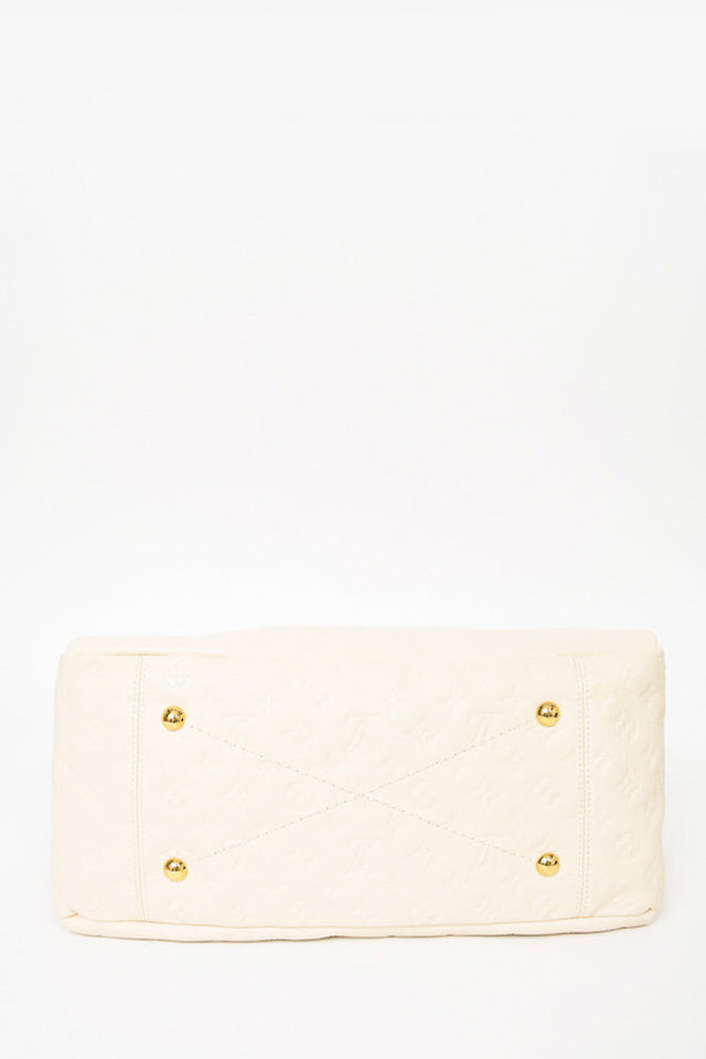 Louis Vuitton 2012 Cream Empreinte Leather Artsy MM Hobo Bag