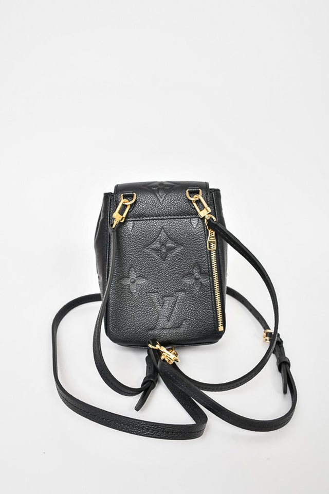Louis Vuitton Black Empreinte Leather Tiny Backpack