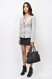 Louis Vuitton Dark Grey Monogram Denim 'Cabby' Zip Bag with Strap