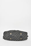 Louis Vuitton Dark Grey Monogram Denim 'Cabby' Zip Bag with Strap