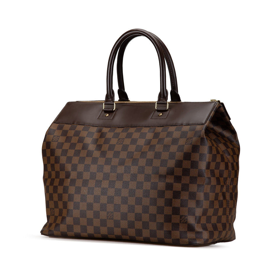 Brown Louis Vuitton Damier Ebene Greenwich PM Travel Bag