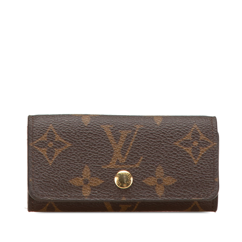 Brown Louis Vuitton Monogram 4 Key Holder