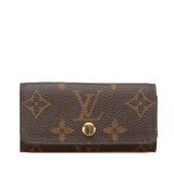 Brown Louis Vuitton Monogram 4 Key Holder